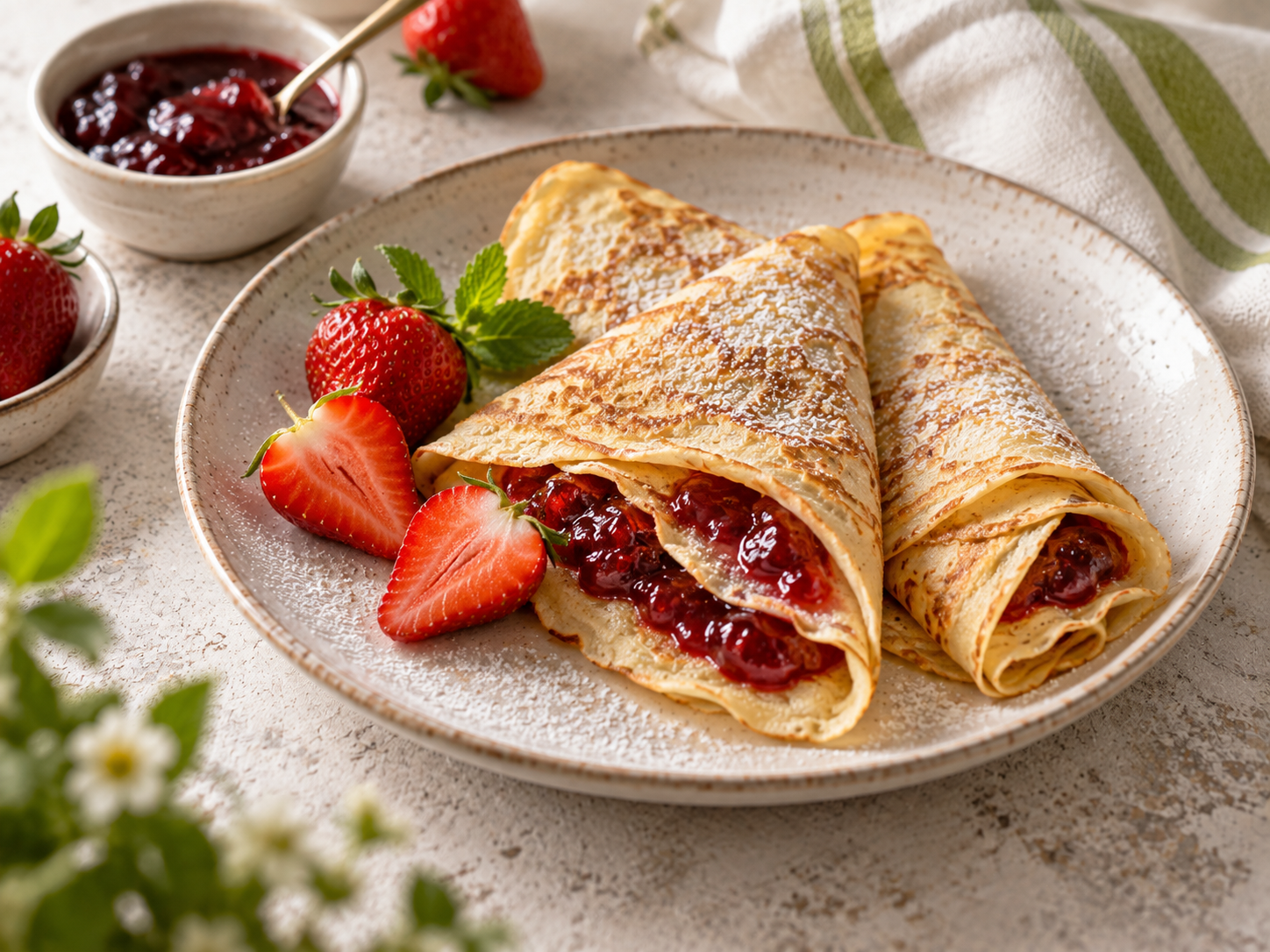 Naleśniki z 1 jajka – przepis na 4 cienkie naleśniki